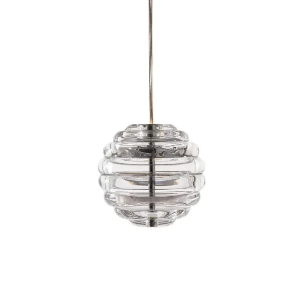 Kartell Deckenleuchten-Tom Dixon Press Sphere Mini LED Pendelleuchte, 2700 K, klar