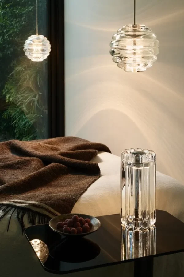 Kartell Deckenleuchten-Tom Dixon Press Sphere Mini LED Pendelleuchte, 2700 K, klar