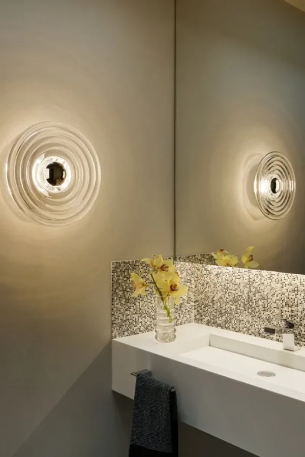 Tom Dixon Außenbeleuchtung | Badezimmerbeleuchtung^Press Surface LED Wandleuchte, 2700 K, klar