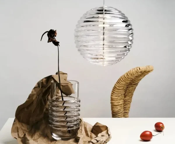 Klong Vasen-Tom Dixon Press Vase, groß, klar