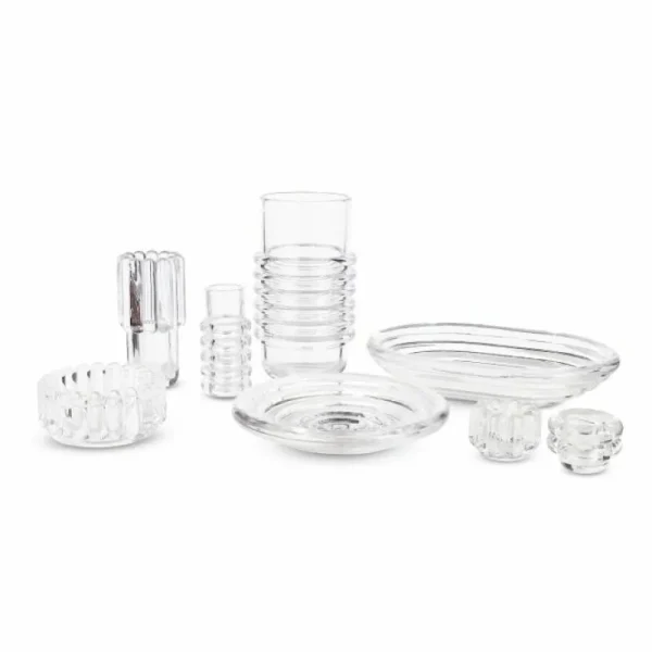 Klong Vasen-Tom Dixon Press Vase, groß, klar