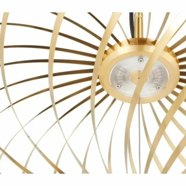 Louis Poulsen Deckenleuchten-Tom Dixon Spring LED-Pendelleuchte, groß, Messing