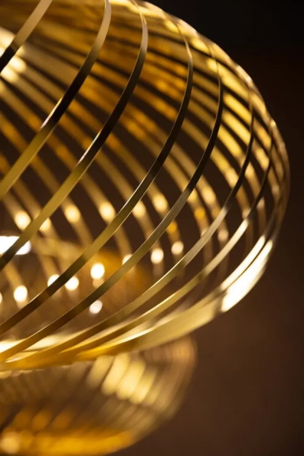 Nemo Lighting Deckenleuchten-Tom Dixon Spring LED-Pendelleuchte, mittelgroß, Messing