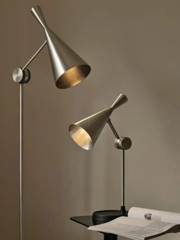 Marset Stehleuchten-Tom Dixon Unbeaten LED-Stehleuchte, Aluminium