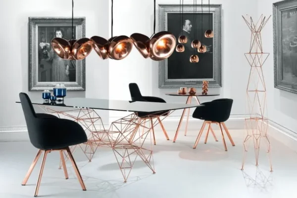 Marset Deckenleuchten-Tom Dixon Void Mini LED-Pendelleuchte, Kupfer
