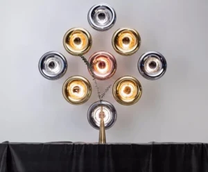Tom Dixon Wandleuchten-Void Surface LED-Wandleuchte, Edelstahl