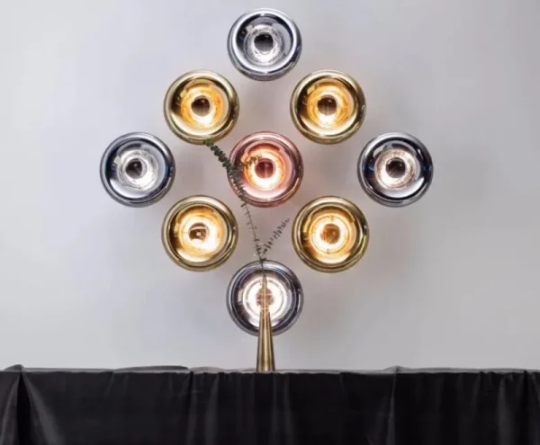 Tom Dixon Wandleuchten-Void Surface LED-Wandleuchte, Edelstahl