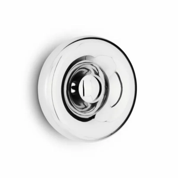 Tom Dixon Wandleuchten-Void Surface LED-Wandleuchte, Edelstahl