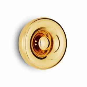 Artemide Wandleuchten-Tom Dixon Void Surface LED-Wandleuchte, Messing