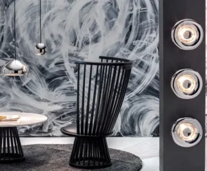 Tom Dixon Wandleuchten-Void Surface LED-Wandleuchte, Edelstahl