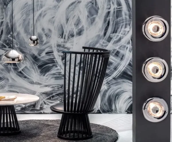 Tom Dixon Wandleuchten-Void Surface LED-Wandleuchte, Edelstahl
