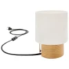 Marset Tischlampen-Tonfisk Design Ilta Tischleuchte, 18 cm, Weiß – Eiche