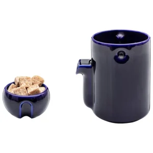 Tonfisk Design Geschirr^Newton Sahnekännchen/Zuckerschale, Blau