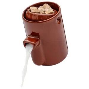 Tonfisk Design Geschirr^Newton Sahnekännchen/Zuckerschale, Braun