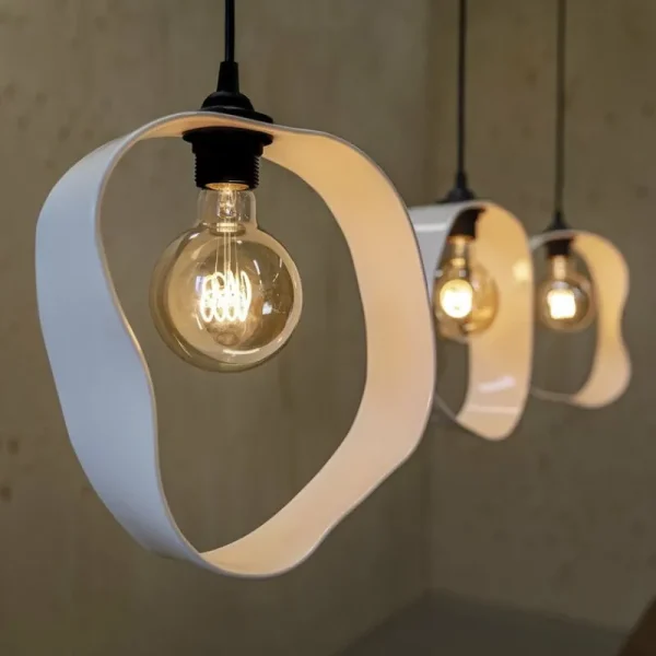 u00d6rsju00f6 Deckenleuchten-Tonfisk Design Utu Pendelleuchte, 26 cm, Weiß