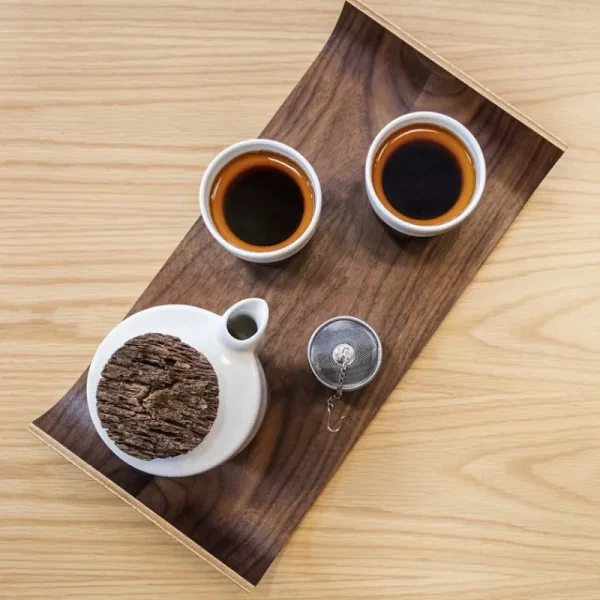 Tonfisk Design Geschirr^Warm Tasse, 2,4 dl, 2 Stück, Weiß - Walnuss