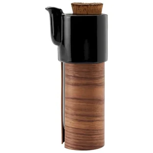 Tonfisk Design Karaffen Und Krüge^Warm Teekanne, 1,1 l, Schwarz - Walnuss, Korkdeckel