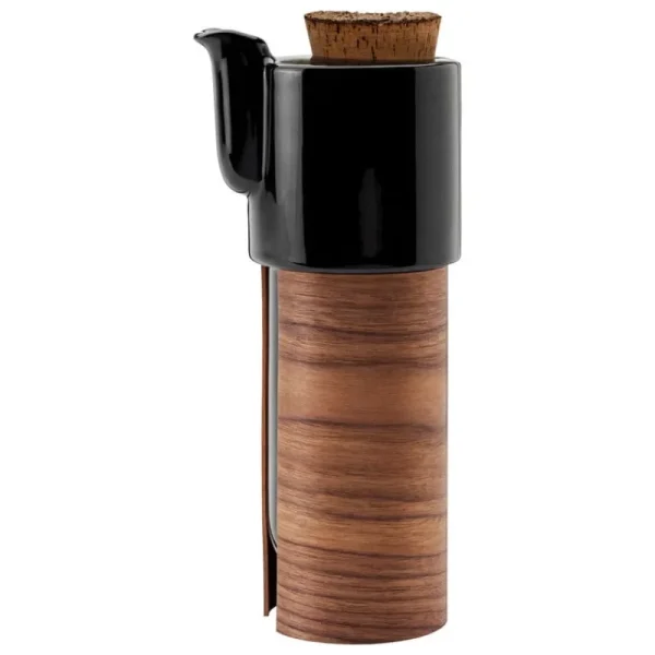 Tonfisk Design Karaffen Und Krüge^Warm Teekanne, 1,1 l, Schwarz - Walnuss, Korkdeckel