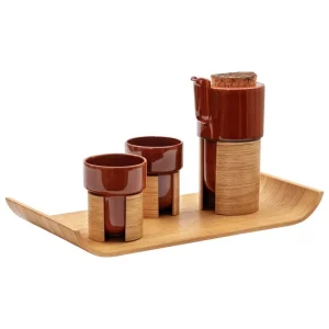 Tonfisk Design Karaffen Und Krüge | Geschirr^Warm Teeservice, Braun - Eiche, Korkdeckel