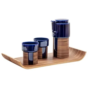 Tonfisk Design Karaffen Und Krüge | Geschirr^Warm Teeservice, Blau - Walnuss, Keramikdeckel