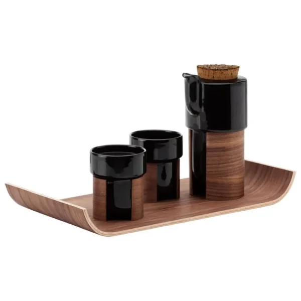 Tonfisk Design Karaffen Und Krüge | Geschirr^Warm Teeservice, Schwarz - Walnuss, Korkdeckel