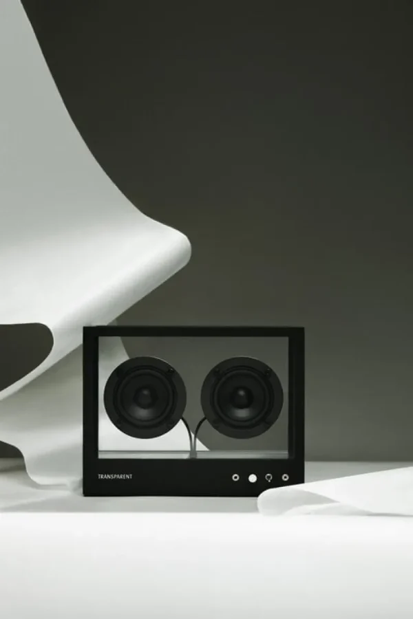 Transparent Unterhaltungselektronik^Small Speaker, schwarz