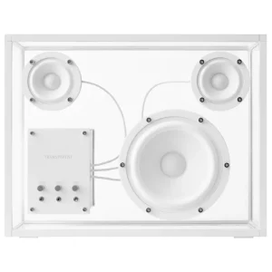 Transparent Unterhaltungselektronik^Speaker, weiß