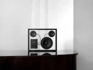 Transparent Unterhaltungselektronik^Speaker, schwarz