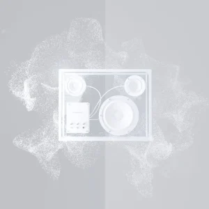 Transparent Unterhaltungselektronik^Speaker, weiß