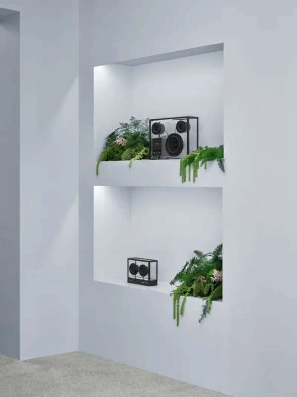 Transparent Unterhaltungselektronik^Speaker, schwarz