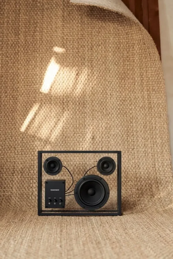 Transparent Unterhaltungselektronik^Speaker, schwarz