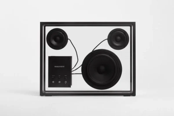 Transparent Unterhaltungselektronik^Speaker, schwarz