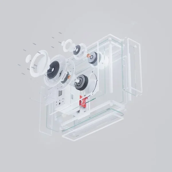 Transparent Unterhaltungselektronik^Speaker, weiß