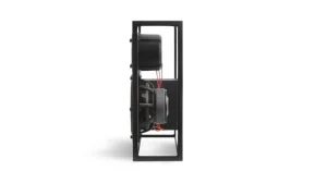 Transparent Unterhaltungselektronik^Speaker, schwarz - rot