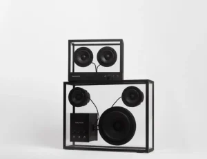 Transparent Unterhaltungselektronik^Speaker, schwarz