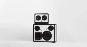 Transparent Unterhaltungselektronik^Speaker, schwarz