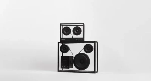 Transparent Unterhaltungselektronik^Speaker, schwarz