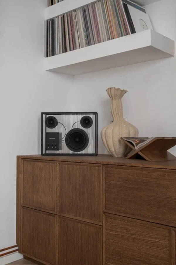 Transparent Unterhaltungselektronik^Speaker, schwarz