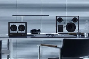 Transparent Unterhaltungselektronik^Speaker, schwarz