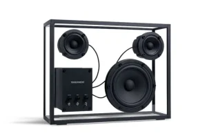 Transparent Unterhaltungselektronik^Speaker, schwarz