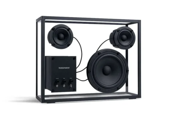 Transparent Unterhaltungselektronik^Speaker, schwarz