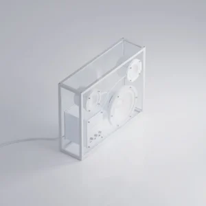 Transparent Unterhaltungselektronik^Speaker, weiß