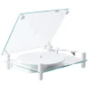 Transparent Unterhaltungselektronik^Turntable, weiß