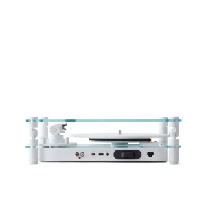 Transparent Unterhaltungselektronik^Turntable, weiß