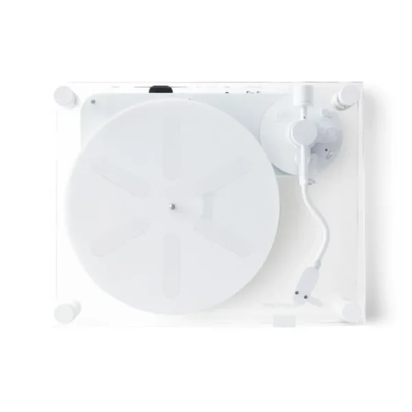 Transparent Unterhaltungselektronik^Turntable, weiß