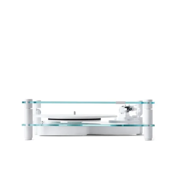 Transparent Unterhaltungselektronik^Turntable, weiß