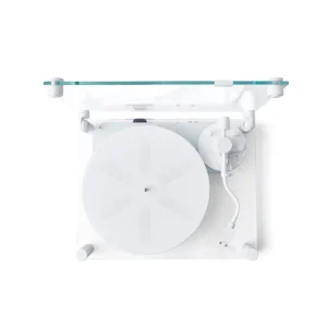 Transparent Unterhaltungselektronik^Turntable, weiß