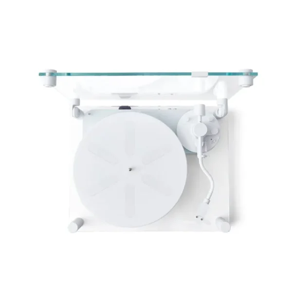 Transparent Unterhaltungselektronik^Turntable, weiß