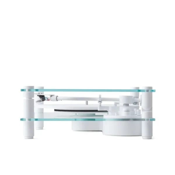 Transparent Unterhaltungselektronik^Turntable, weiß