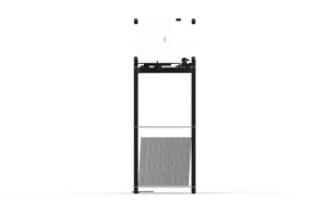 Transparent Unterhaltungselektronik^Turntable Stand, schwarz